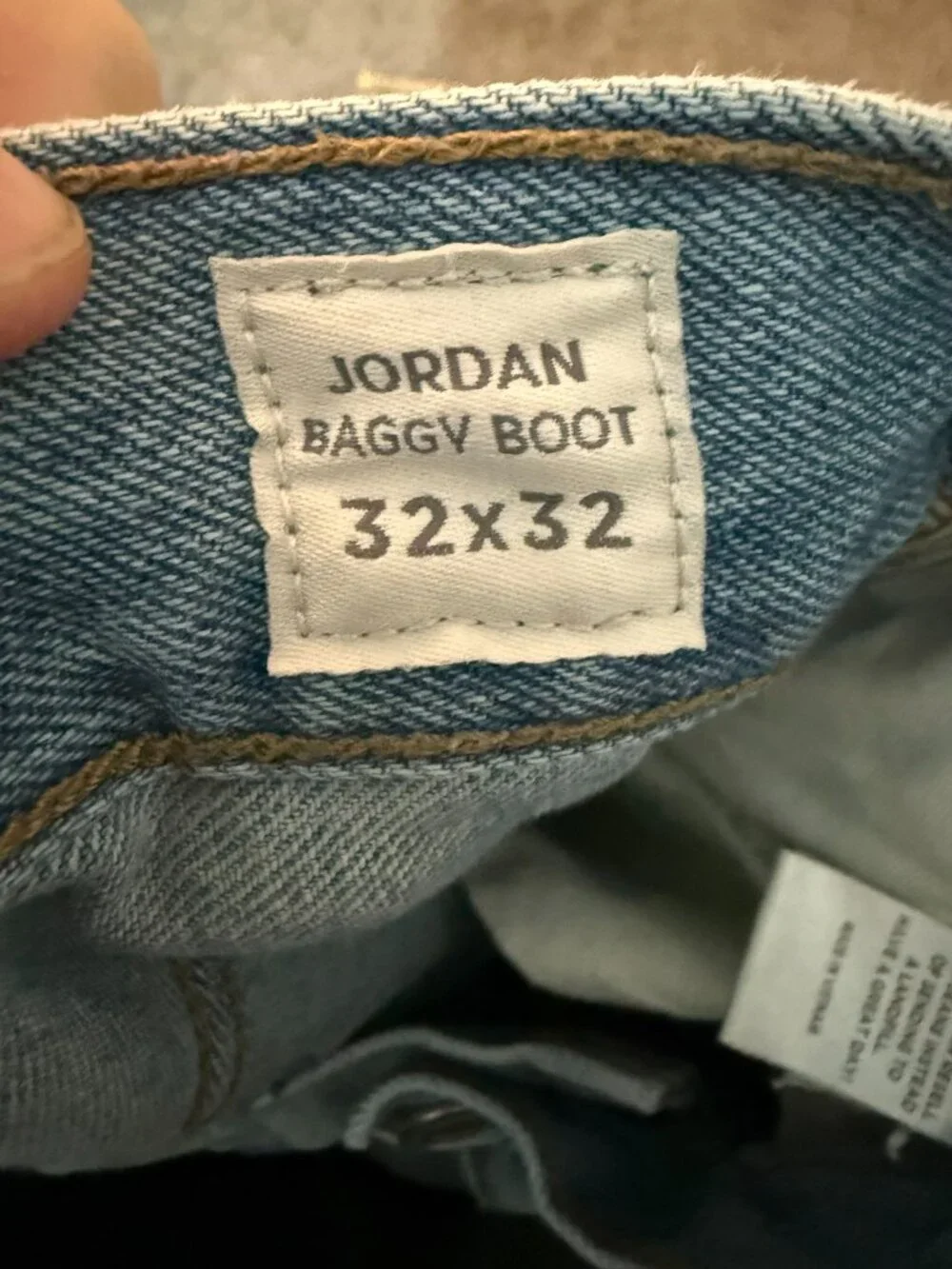PacSun Jordan Baggy Boot Jeans Light Wash 32x32
